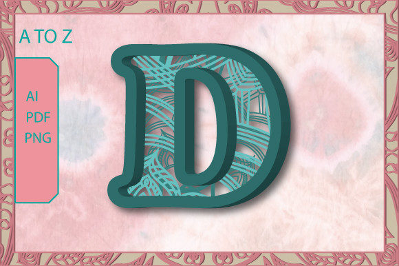 3D Alphabet Capital Layer Mandala SVG6: A New Dimension in Digital Design