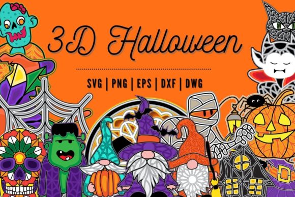 3D Halloween SVG Bundle: A Creative Resource for Digital Designers