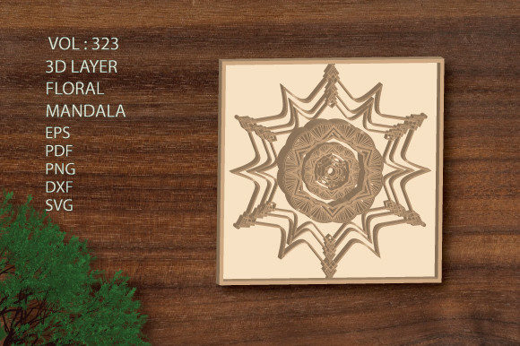3d Mom s Layer Mandala SVG Bundle Floral for Creative Projects