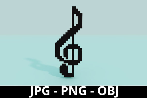 3d Rendering G Key Voxel Art