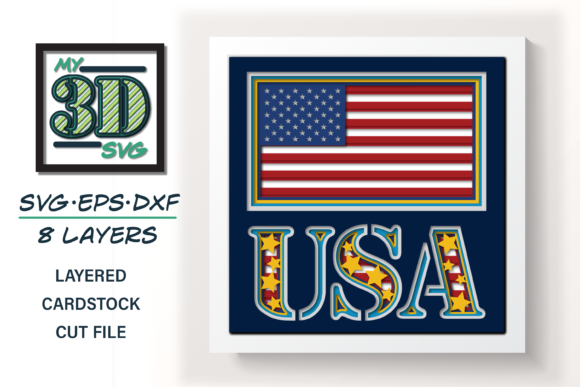 3D USA - 4th of July