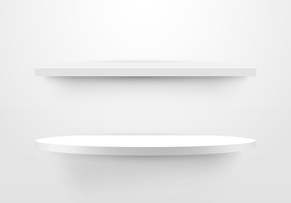 3D White Shelf Minimal Mockup Product: A Versatile Visual Tool for Modern Projects