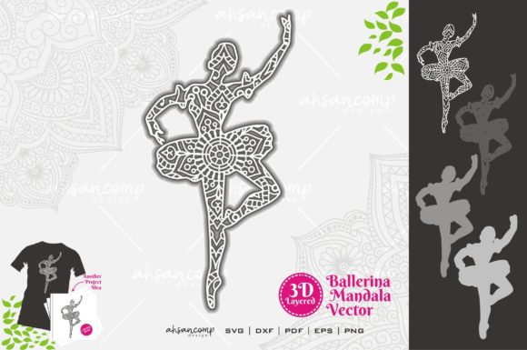 Ballerina Mandala SVG 3D Layered 7: A Fusion of Art and Technology