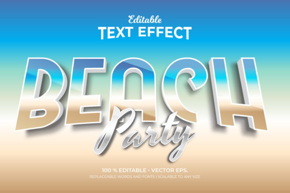 Beach Party 3D Editable Text Effects: A Strategic Tool for Creative Expression and Branding