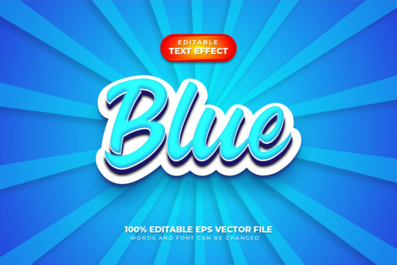 Blue 3D Text Effect: How to Use an Editable Text Style for Consistent Visual Workflows