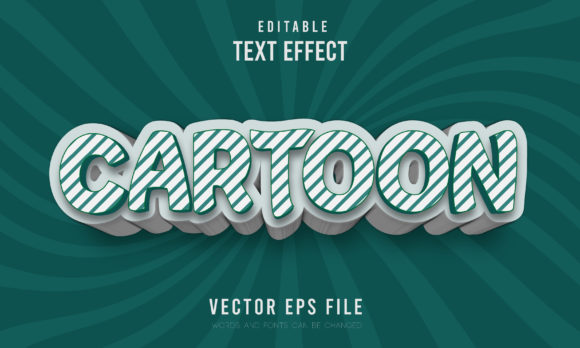 Cartoon 3D Text Effect Fully Editable: A Versatile Tool for Creative Projects