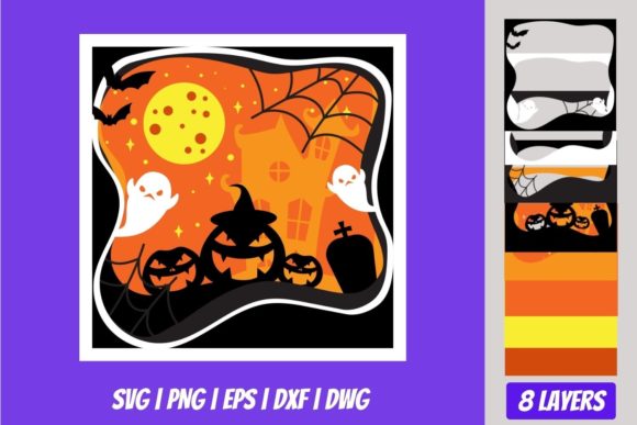 Crafting Depth and Dread: The Art and Engineering of Halloween Shadowbox 3D Layered SVGs