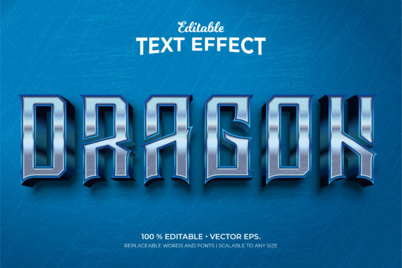 Dragon 3d Style Editable Text Effects