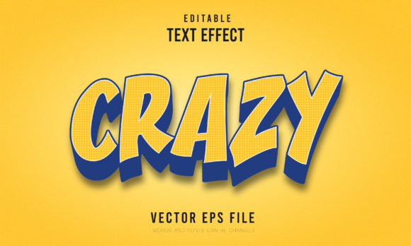 Editable Crazy 3d Font Effect for Creative Expression
