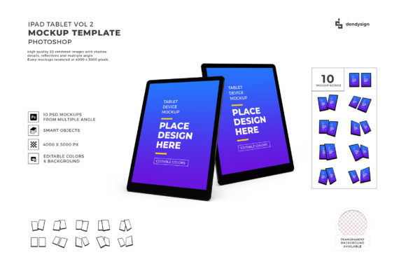 Enhancing Creativity and Efficiency with the iPad Tablet Device 3D Mockup Bundle 2