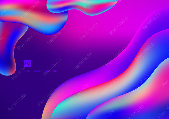 Evaluating Abstract 3D Liquid Shapes with Vibrant Color for Your Visual Projects