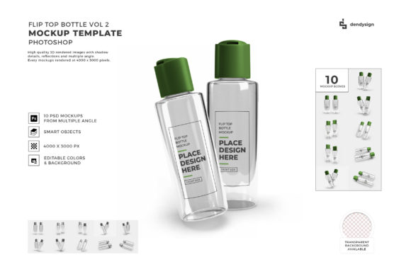 Flip Top Bottle 3D Mockup Bundle Vol 2: A Practical Guide to Making the Most of It