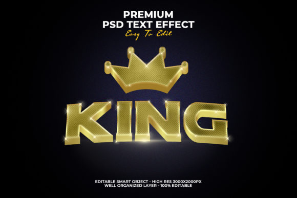 Gold King 3D Text Style Effect: Elevating Visual Communication in the Digital Age