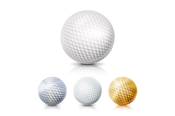 Golf Ball Set. 3D Realistic Vector: A New Era in Digital Creativity