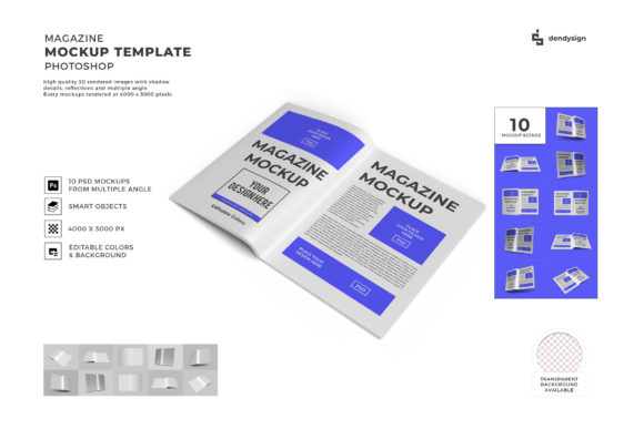 Magazine Paper 3D Mockup Template Bundle: A Modern Tool for Creative Professionals