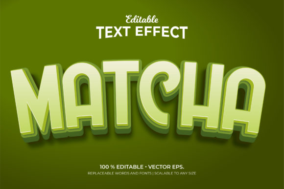 Matcha 3D Style Editable Text Effects: A New Dimension in Digital Creativity