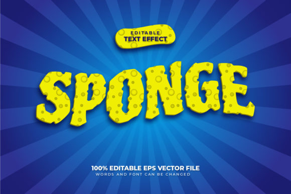 Sponge 3D Text Effect and Editable Text: Reshaping Digital Typography