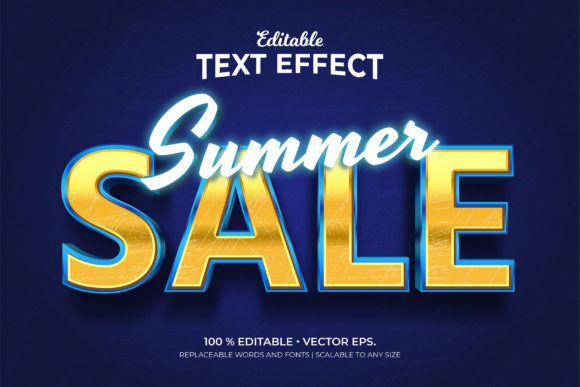 Summer Sale 3D Editable Text Effects: A Creative Tool for Designers and Marketers