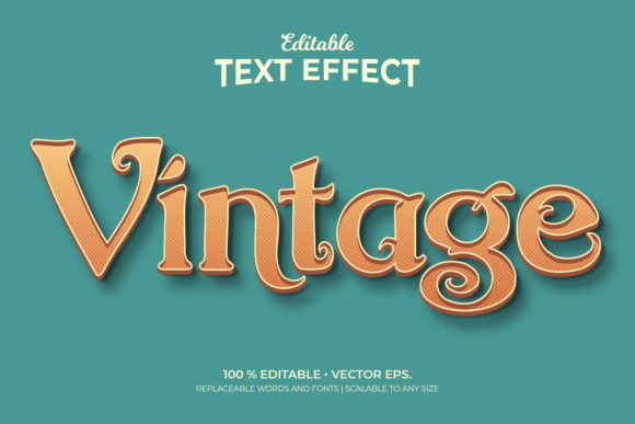 Vintage 3D Style Editable Text Effects: A Timeless Touch for Modern Design